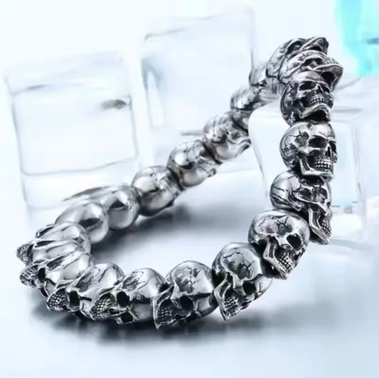 Skull stainless steel bracelet