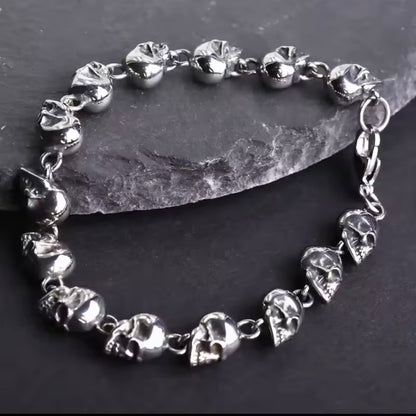 Skull stainless steel bracelet
