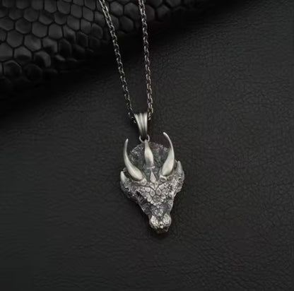 Sovereign Dragon Necklace – Power Forged in Steel