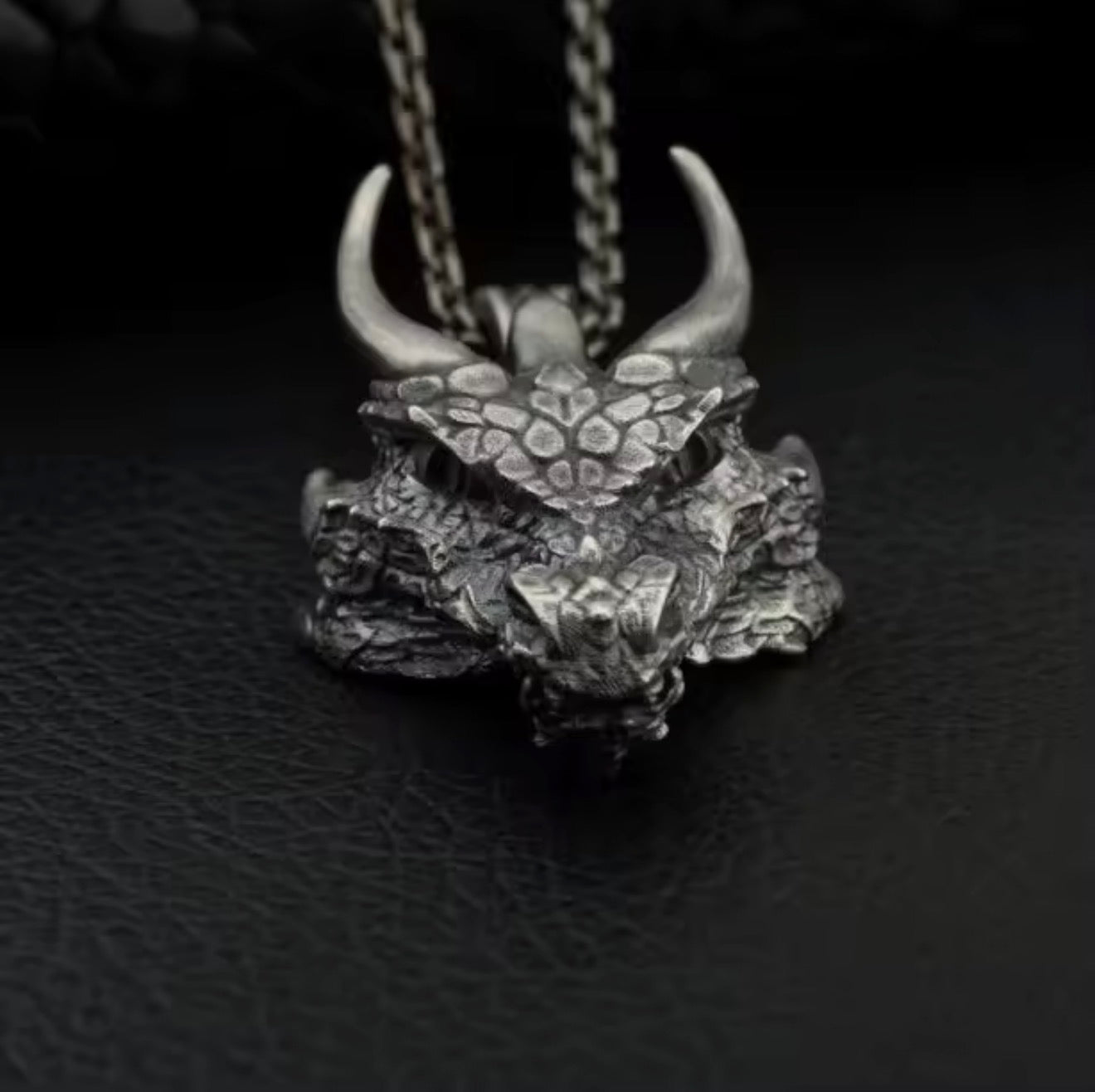 Sovereign Dragon Necklace – Power Forged in Steel