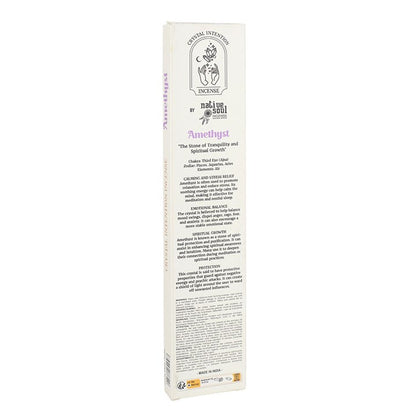 12 Packs of Native Soul Crystal Intentions Incense with Amethyst Chips