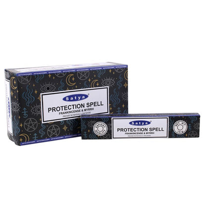 12 Packs of Protection Spell Incense Sticks by Satya