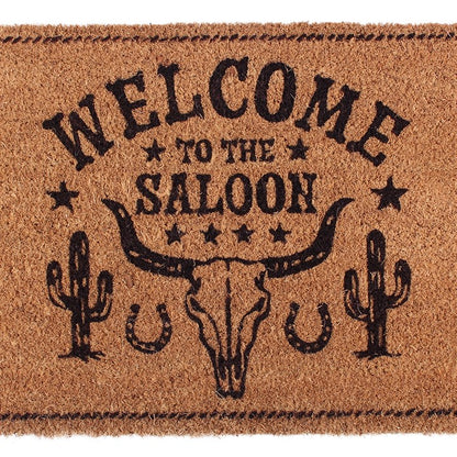 Natural Welcome to the Saloon Doormat