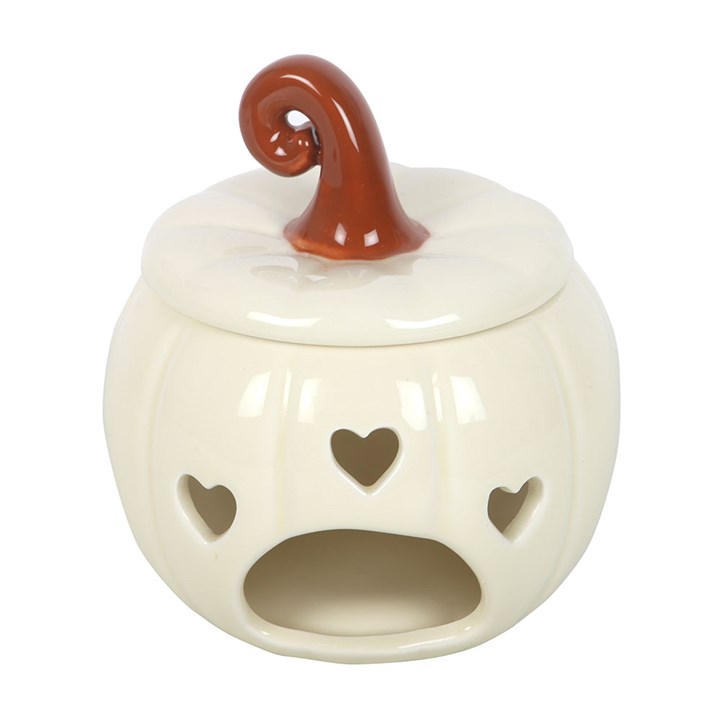 White Curly Pumpkin Oil Burner