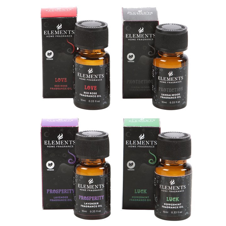 Set of 12 Black Magic Fragrance Oils in Display