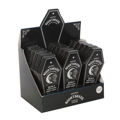 Set of 18 Deadly Nightshade Incense Stick Gift Sets in Display