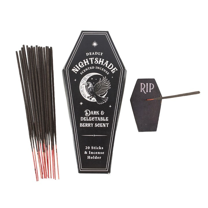 Set of 18 Deadly Nightshade Incense Stick Gift Sets in Display