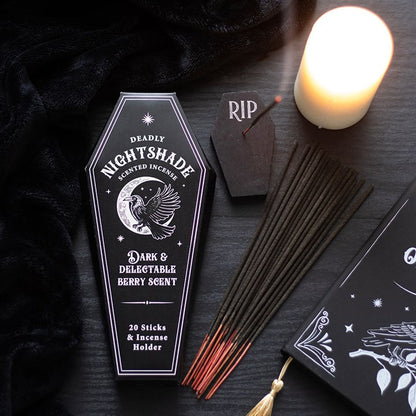 Set of 18 Deadly Nightshade Incense Stick Gift Sets in Display