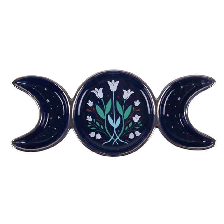 Triple Moonflower Trinket Dish