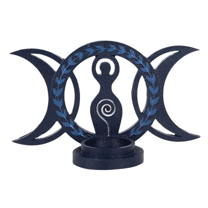 Triple Goddess Resin Tealight Holder