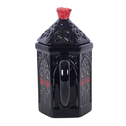 Gothic Rose Cathedral Lidded Mug