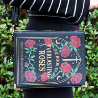 Gothic Rose Book Shaped Crossbody Bag