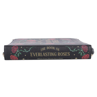 Gothic Rose Book Shaped Crossbody Bag