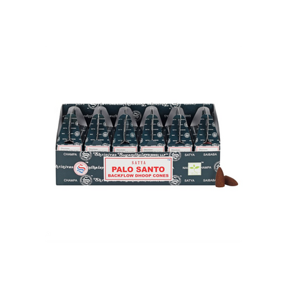 Set of 6 Packets of Satya Palo Santo Backflow Dhoop Cones