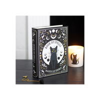 Black Cat Magick Book of Spells Shaped Storage Box