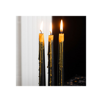 Set of 4 Pumpkin Guts Oozing Taper Candles