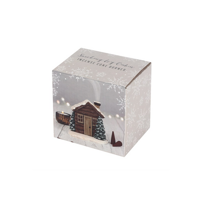 Log Cabin Incense Cone Burner