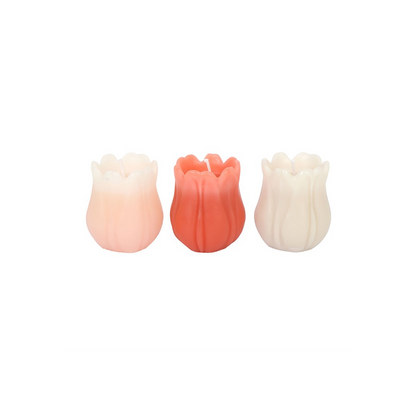 Set of 3 Tulip Shaped Candles