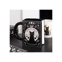 Black Cat Magick Book of Spells Book Shaped Mug