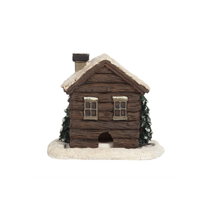 Log Cabin Incense Cone Burner