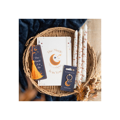Autumn Magic Moon Keyring
