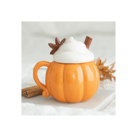 Pumpkin Cream Lidded Mug