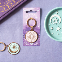 Purple Sun Keyring