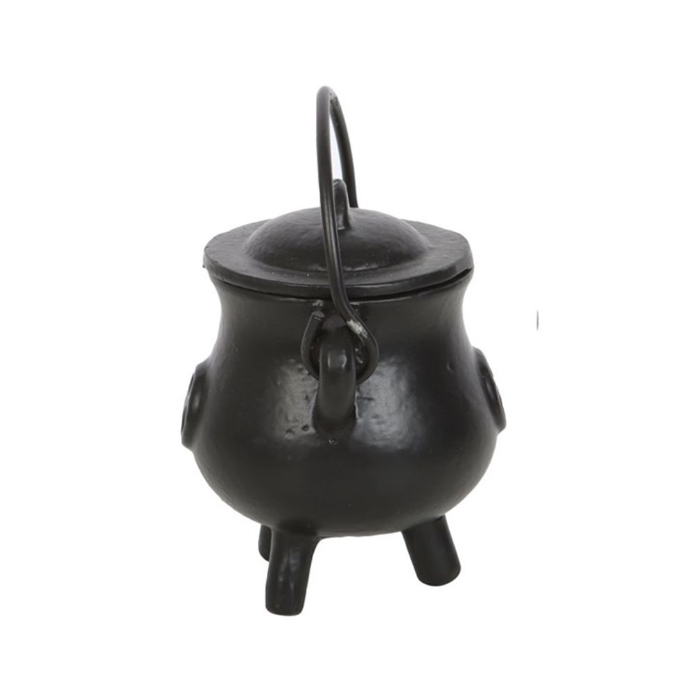 7.5cm Smooth Cast Iron Cauldron with Pentagram