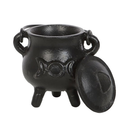 7.5cm Cast Iron Cauldron with Triple Moon