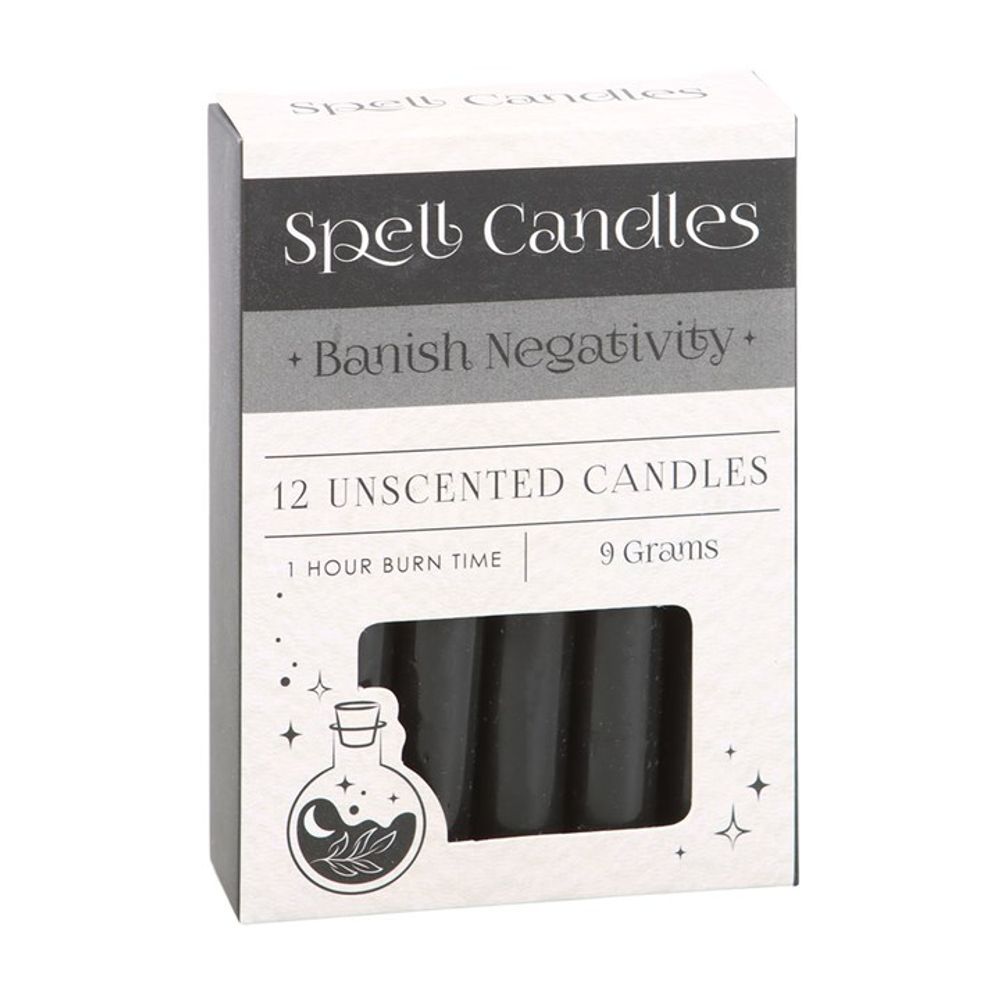 Pack of 12 Banish Negativity Spell Candles