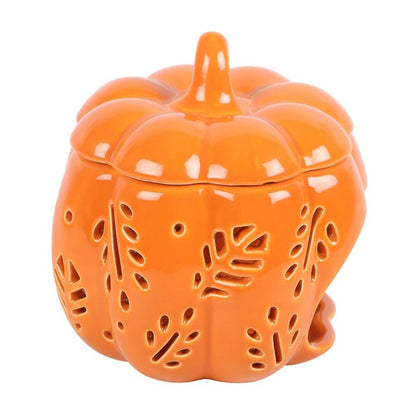 Orange Autumn Leaves Pumpkin Oil Burner