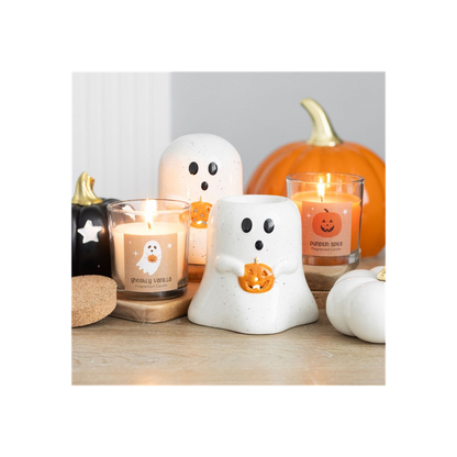 Ghost Shaped Oil Burner with Pumpkin