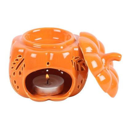 Orange Autumn Leaves Pumpkin Oil Burner