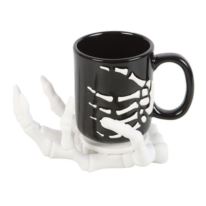 Skeleton Hand Coaster and Candle Holder