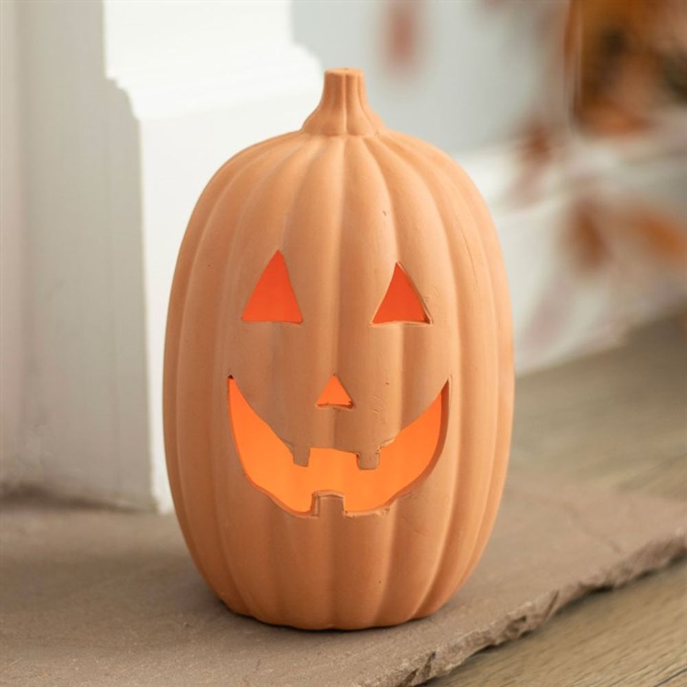 23cm Terracotta Pumpkin Ornament