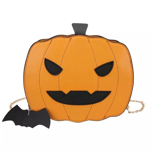 Pumpkin clutch bag