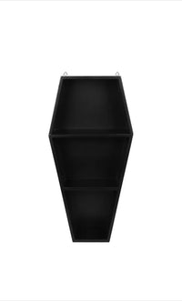 Gothic coffin shelf unit