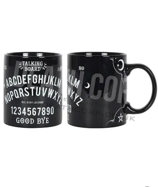 Gothic witch talking board quija mug