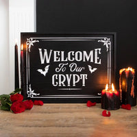 Welcome to Our Crypt Plaque