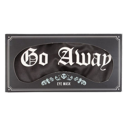 Go Away Gothic Satin Sleep Mask